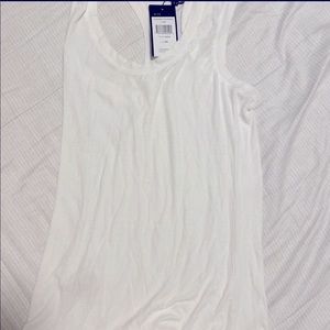 BCBG Maxazria - White Racer Tank Top - XS